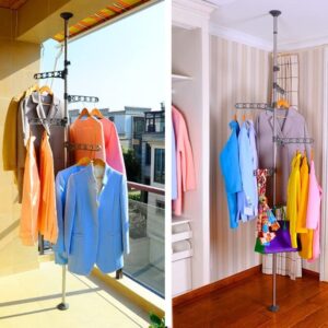 منشر وعلاقة ملابس عمودي ✨